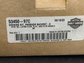 53450-97c Harley-davidson Detachable Passenger - Backrest Docking Kit Not Complete Read