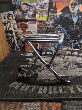 Harley Davidson 53512-07 Chrom Sportster Xl 2004 Solo Detachable Oem Motorcycle Luggage Rack