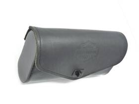 56629-00a Harley-davidson Vintage Hard Shell Bar And Shield Leather Windshield Bag Rare