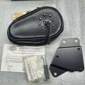 64217-94 Harley-davidson 1988-1999 Oem Heritage Softail Leather Tool Box - Right Side