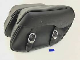 79300-06 Harley-davidson Oem Dyna Rigid Mount Leather Saddlebags