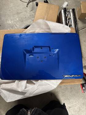 83000042eyv Harley-davidson 2009-2024 Tri Glide Blue Burst Boot Trunk Door Lid Trim Genuine Oem
