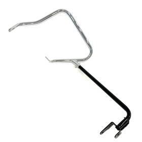 90200504 Harley-davidson Oem 14-24 Touring Right Chrome Black Saddlebag Guard Support Mount Rail