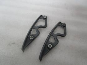 90201754 Harley Davidson 14-23 Touring Saddlebag Support Trim Filler Inserts Gunship Grey