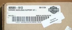 90589-91 Harley-davidson Nos Genuine Chrome Saddlebag Support Kit