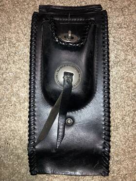 Harley-davidson 91026-94a Softail Leather Tank Panel Pouch Fatboy Badboy Heritage Springer