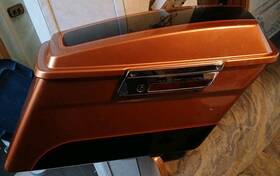 91186-08 Harley-davidson 105 Anniversary Rite Side Saddle Bag Orange And Black Chromelatc 91186-08 Harley-davidson 105 Anniversary Rite Side Saddle Bag Orange And Black Chromelatc
