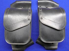 91708-97 Harley-davidson Genuine Touring Road King V-logo Left Right Saddlebag Guard Bags 1993-24