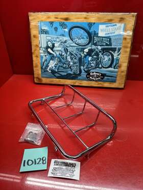 91793-85 Harley-davidson Chrome Top Rack Tour Pack Fxr Fxrt Fxrd Oem Luggage Trunk Mount