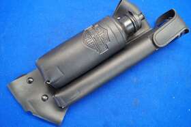 92021-02 Harley-davidson Rare Genuine Police Flashlight And Water Bottle Saddlebag Guard Bag 1997