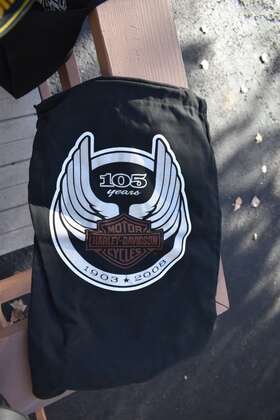 92482-08 Harley-davidson 2008 105th Anniversary Cloth Bike Cover Storage Bag