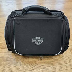 93300023 Harley-davidson Premium Touring Day Bag Luggage With Rain Fly Cover Euc