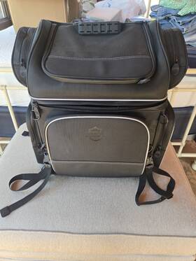 94100037 Harley-davidson Onyx Premium Luggage Touring Bag Large See Pics For Dimensions