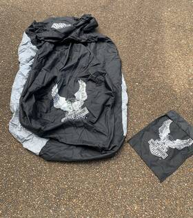 98715-85vc Harley-davidson Dowco Motocycle Cover Wt Storage Bag Euc Silver Eagle