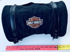 99550-07 Harley-davidson Genuine Travel Pack Roll-up Canvas Blanket And Flashlight Bag