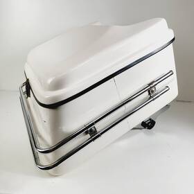 Aa-1-29 Harley-davidson White Shovelhead Trunk Tour Pak Pack Electra Glide Mount Fits 1997-2008