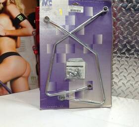 Mc1409 Harley-davidson 11253 Mc Enterprises Honda Vt750 Shadow Saddlebag Mount Brackets Chrome