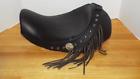 Hd-dyna-4-cs Corbin Motorcycle Seat With Lock And Fringe