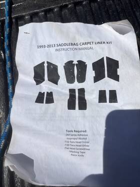 Hd-39-004b Hd Harley 1993 To 2013 Saddlebag Carpet Liner Kit No Box