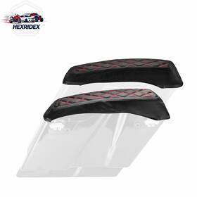 90209012 He Microfiber Leather Waterproof Saddlebag Lid Bra Covers Fit Harley Touring 93-13