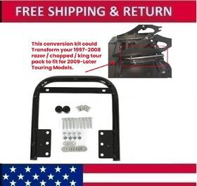 Bap10241 Hecasa Tour Pack Conversion Mount Bracket For 09 Harley Road King Street Glide Models