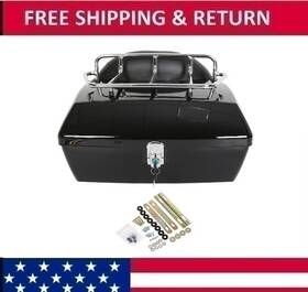 Gnt56214681 Hecasa 50l Tour Pack Trunk Tail Luggage Box For Harley Road Electra Glide Softail