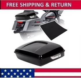 Gnt56214686 Hecasa Chopped Tour Pack Luggage Trunk For Harley-davidson Road King Street Glide 14-25