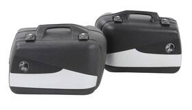 610236 Hepco & Becker Side Case Set Junior Flash Silver 40 Liters