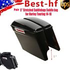 Hf97361a346 Unbranded Complete Extended Stretched Saddlebag For Harley Flt Flht Flhtcu