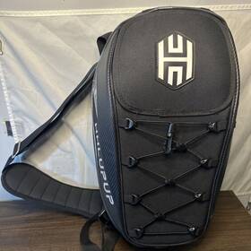 Hhlupup 724268361573 Motorcycle Tail Bag Seat Helmet 38l Backpack Black White New