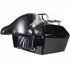 Hl000046 Black Motorcycle Trunk Tour Pack Luggage For Harley Honda Yamaha