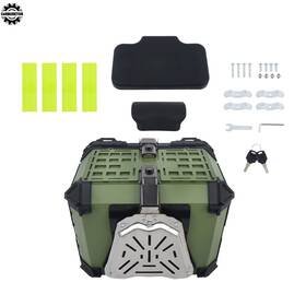 Hgf155280 Home-garden-fix 45l Motorcycle Trunk Storage Box With Top Case Water Resistant New