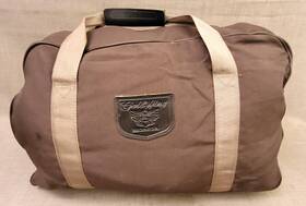 179983 Honda 1988-1990 Goldwing Gl1500 Motorcycle Brown Cloth Saddlebag Duffle Bag