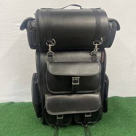 Tra1009 Hot Leather Leathers Extra Large 2 Piece Pvc Motorcycle Travel Bag