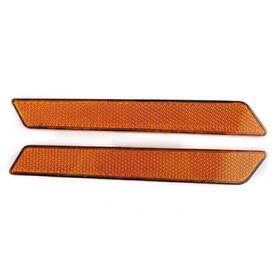 Hotsalecenter 845623472182 Saddlebag Latch Cover Reflectors Fit Harley Touring Flht Flhr Fltr Flhx Amber