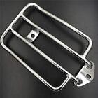 Mt407-cd Httmt Chrome Solo Seat Luggage Rack Compatible With Harley