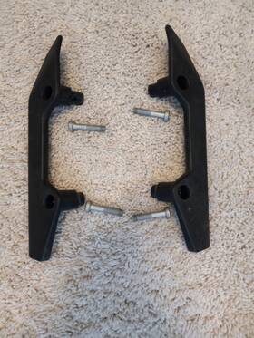 27012009000-27012009000 Huaqvarna Ktm 690 Enduro-husqvarna 701-700 Es -black Rear Grab Handles With Mounting Bolts
