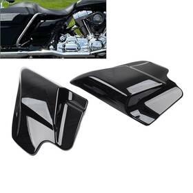 Hukyu 550742556582 Gloss Black Side Cover Panels For Harley Touring Electra Glide Road King 97-07