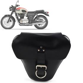 Hukyu 612063651695 1 Pcs Black Pu Leather Side Cover Bag For T100 Scrambler 1200 Xc Xe