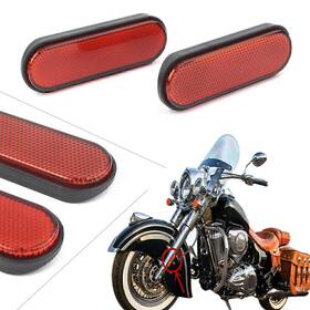 Hukyu 770000492531 Red Front Fork Leg Reflector Signal Cover For Victory Judge Hammer-s Hard-ball