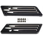 Hw129138 Hogworkz Black Groovy Saddlebag Latch Covers