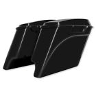 Hw149008 Hogworkz Vivid Black Extended Saddlebags With Dual