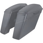 Hw151224 Hogworkz Charcoal Denim Extended Stretched Saddlebags