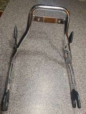 2884619-156 Indian 2018 Chrome Quick Release Passenger Backrest Low Profile #2884619-156