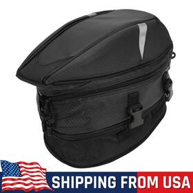H33140014-d Jfg Racing Motorcycle Tail Bag Leather Saddle Seat For Helmet Storage Atv Scooter Bike