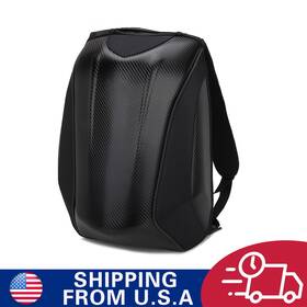M33140017-d Jfg Racing Motorcycle Hard Shell Backpack For Men Waterproof Storage Bag Carbon Fiber