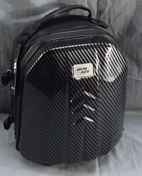 Jia-bag005 Jias Nwt Iron Black Carbon Style Waterproof Motorcycle Seat Bag Case