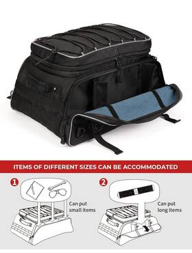 B093l1vwv2 Kemimoto Motorcycle Travel Luggage Tour Pack Rack Bag Trunk Soft Collapsible