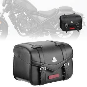 Fhdtb018 Kemimoto 30l Motorcycle Saddle Bags Side Saddlebag Pu Leather For Softail Dyna Sportster