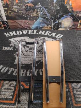 Kg Engeinring S77-0137 K&g Engineering Chrome Motorcycle Trunk Rails Saddlebag Guard Nos In Box